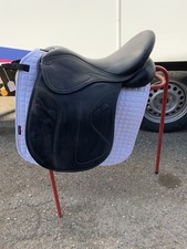 17.5" Shires Optimus Leather Changeable Gullet Saddle black 