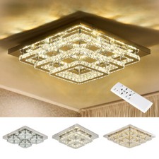 XL Modern LED Crystal Ceiling Lights Pendant Chandelier Lamp Bedroom Dining Room