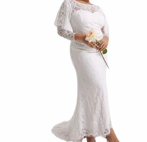 Lace womens wedding dress - vo,