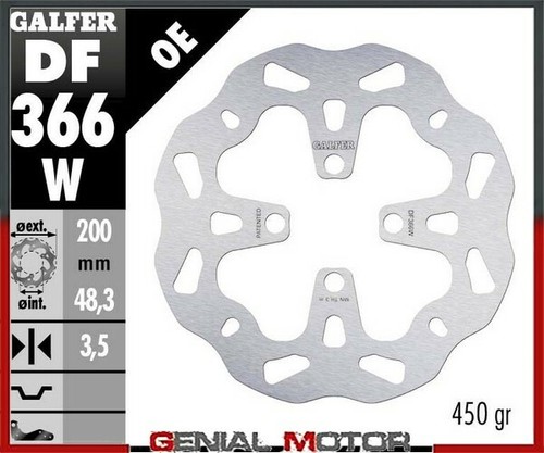 Galfer front brake disc wave - brake,