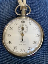 Vintage Smiths Pocket Stop Watch 1/5th Secs WORKING