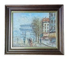 Vtg Parisian Scene Arc de