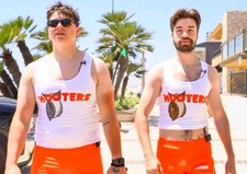 Adult Mens Hooters Small Vest