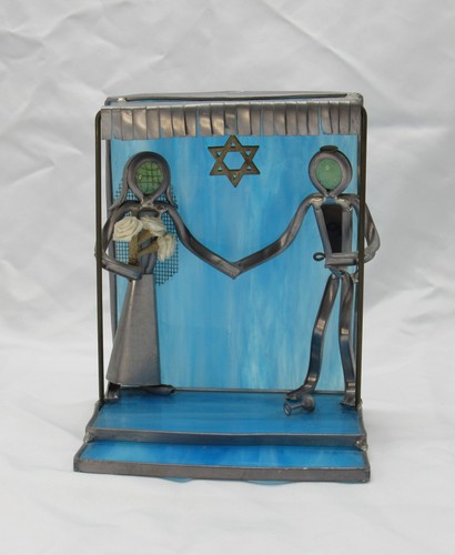 Vtg stained glass jewish - vtg,