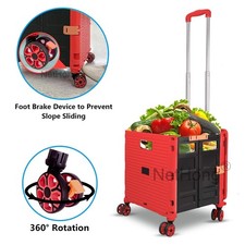 Red Folding Boot Cart Shopping