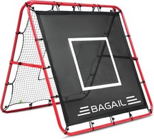 Rebounder Football Net Black and Red Adjustable For Auction 