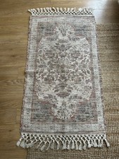Boho Cotton & Jute Accent Rug – 132 x 68 cm