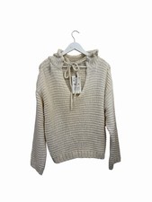 Zara knitted hoodie - hoodie, cream