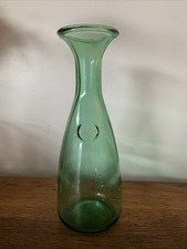 Italian Bistro Style Green Glass Wine Carafe 26cm Tall 800ml 1.5 Pt 