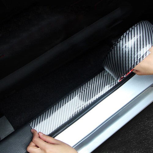 Carbon fiber rubber car edge - carbon,