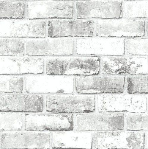 White brick wall - brick, grey