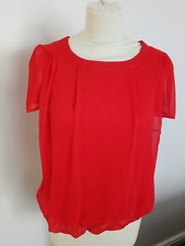 LADIES RED SHORT SLEEVE TOP