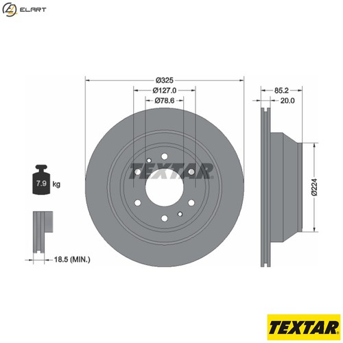 Brake disc 92271103 for - brake,