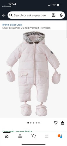 Silver cross pink snow - silver, suit