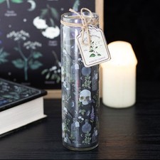 Deadly Nightshade Scented Tube Candle Home Fragrance Gothic Skull Decor Gifts