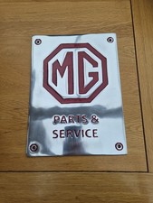 MG Parts Service Sign