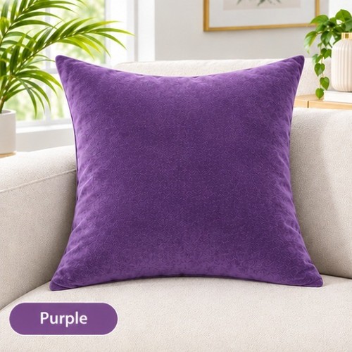 Plush velvet cushion cover - plush,