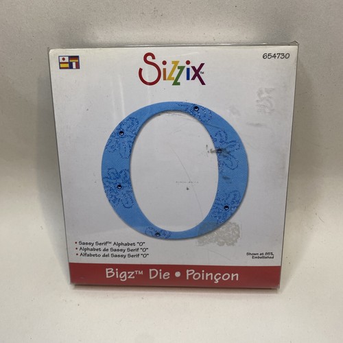 Sassy serif letter sizzix - serif, o