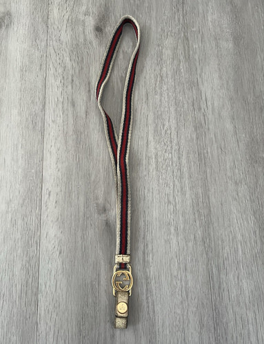 Gucci leather lanyard keyring - lanyard,