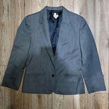 Agnes B Grey 100% Wool Blazer