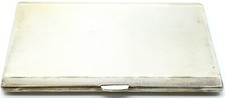 Sterling Silver Vesta Cigarette Case Gold Plated 187g 125mm x 85mm Lovely Gift