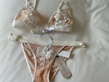 Primark Secret Possessions Wire Free Bralette &Knicker Set S Uk6-8 BNWT Bride