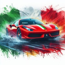 Ferrari 458 Birthday Card or