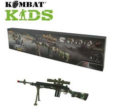 Kombat UK Camo Sniper Rifle TOY GUN 62cm Lights Sounds Boys Military Soldier 831