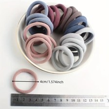 4CM Thick strong Hair Ties women girls School Endless Hair Elastic Bobbles Bands