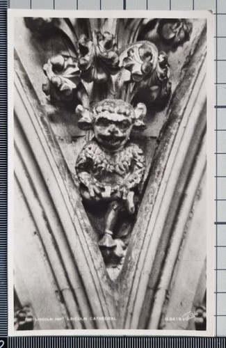 Postcard lincoln cathedral - lincoln,