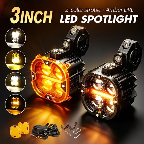 Led motorcycle headlight - 2x,