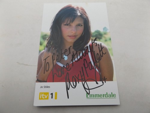 Hand signed photo card - signed, 6"