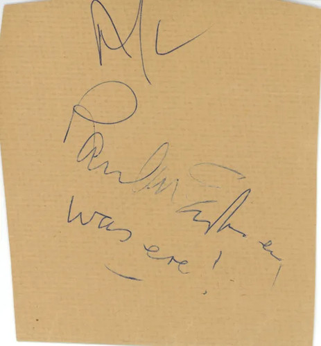 Paul mccartney 1980 autograph - paul,