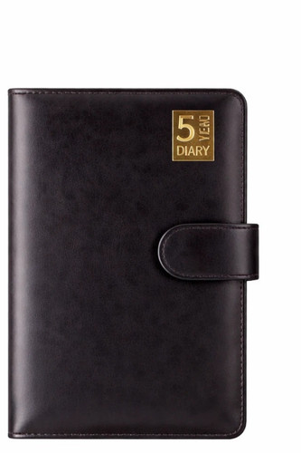 Black five year diary personal - five,