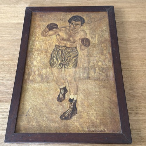 Orig painting boxer - of, freddy