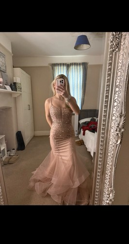 Blush pink fishtail - prom, dress
