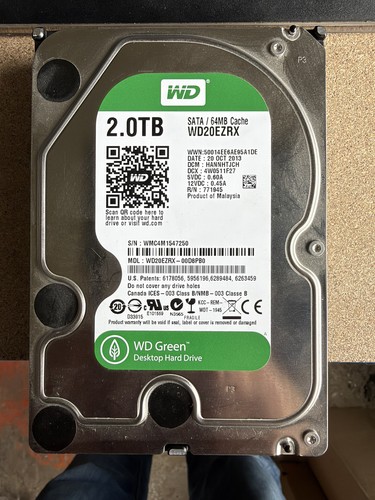 Western digital 2tb hdd - 3.5",