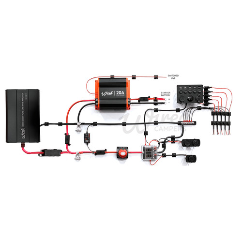 Wired campers 12v - dc, charging