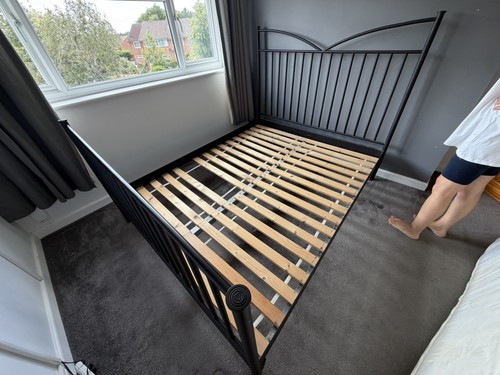 Metal bed frame king size - king,