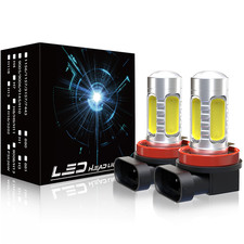 FOR VW T6 TRANSPORTER - CANBUS ERROR FREE H8 H11 COB LED Fog Lights Bulbs 6000K