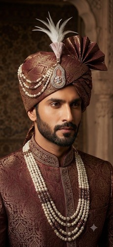Indian handmade wedding turban - handmade,