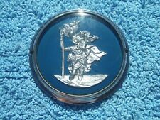 VINTAGE 1960s ST.CHRISTOPHER CAR GRILLE BADGE~CLASSIC MOTOR/SCOOTER SAINT EMBLEM