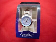 Thomas Calvi Sparkle Ladies Fashion Wrist Watch Blue Dial Silvery Sparkle
