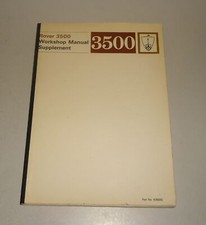 1968 Rover 3500 V8 P6 Workshop