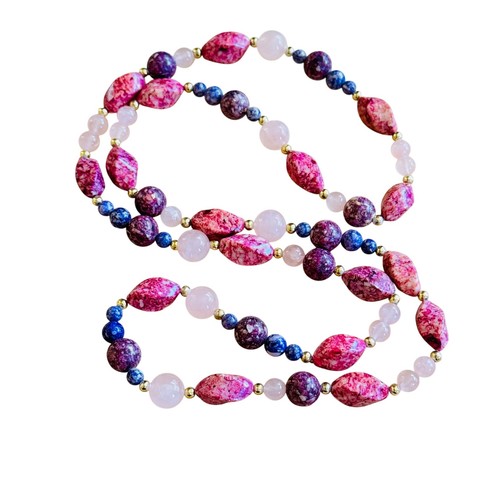 Vtg czech art glass beaded - glass,
