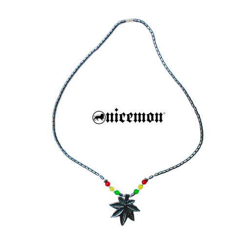 Hematite necklace pendent - necklace,