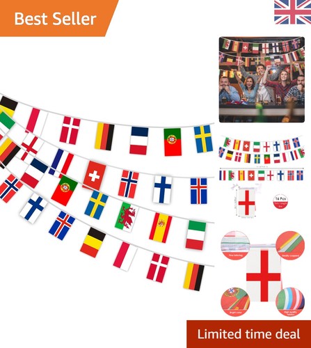 Euro 2025 football bunting - bunting,