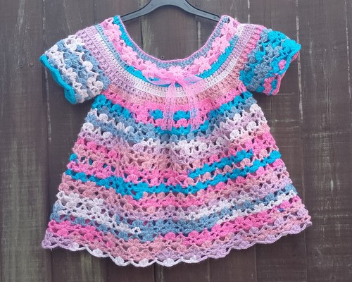 Handmade crochet dress approx - dress,