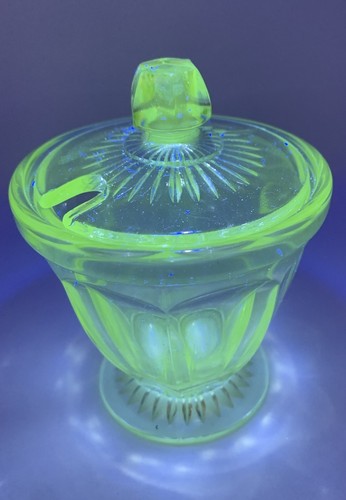 Vintage manganese glass green - manganese,