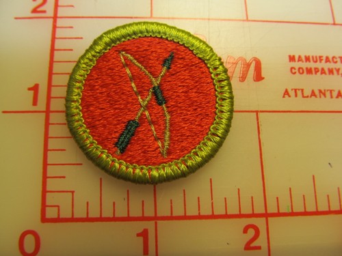 Archery merit badge plastic - merit,